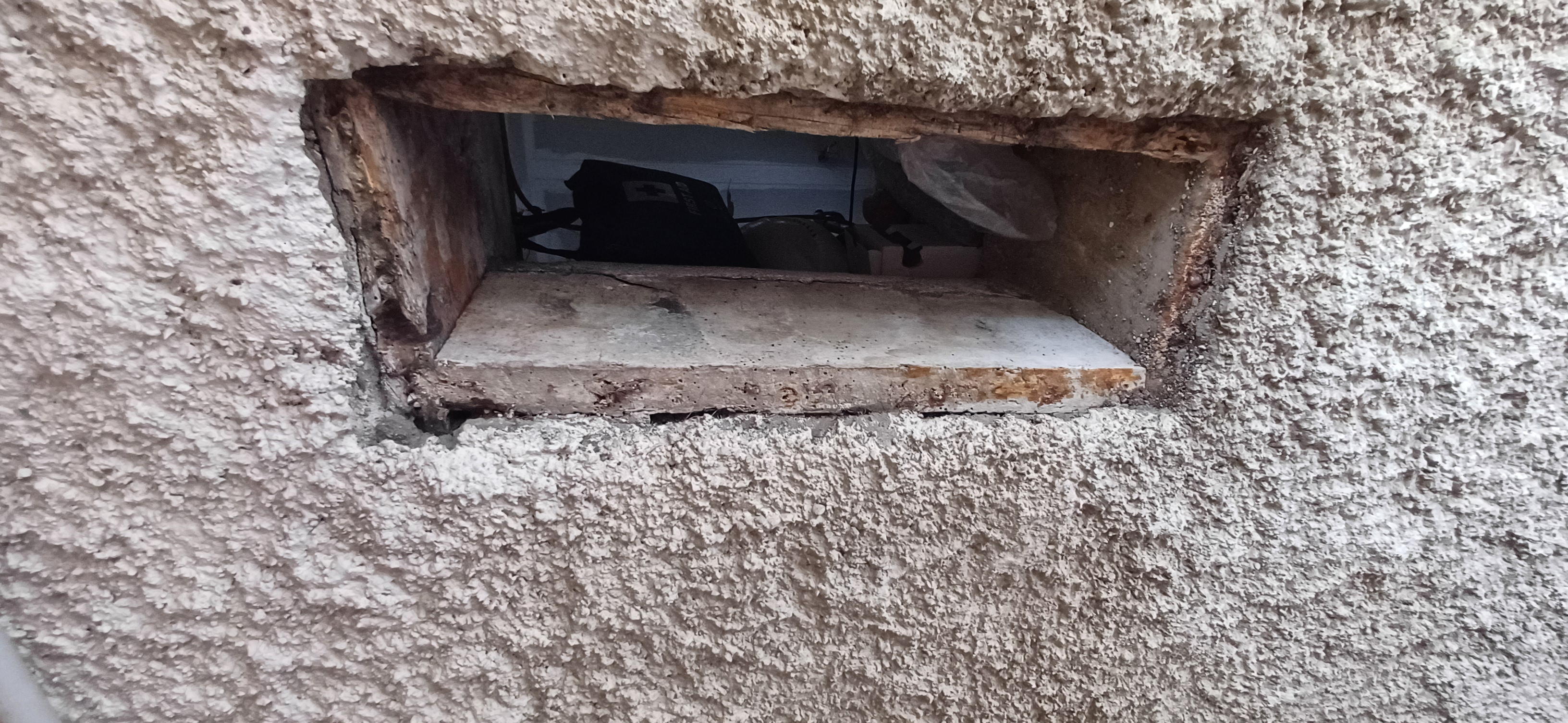 larder opening in the wall